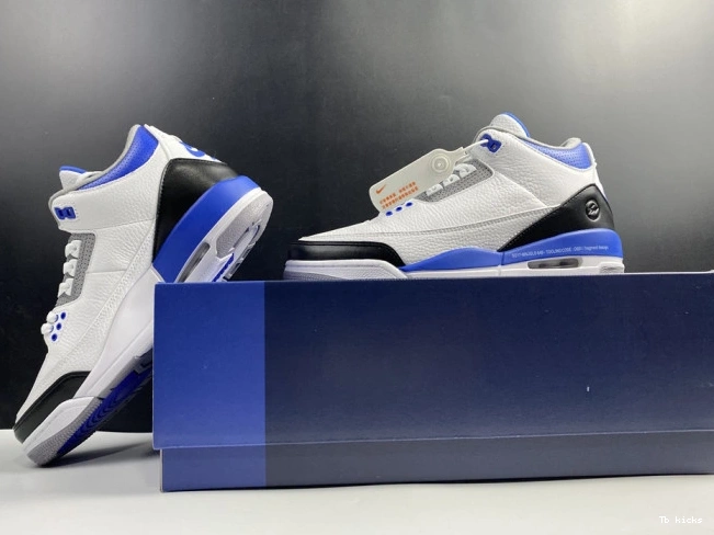 Reps TBK White CT8532-040 Blue Air Jordan 3 Retro 0721